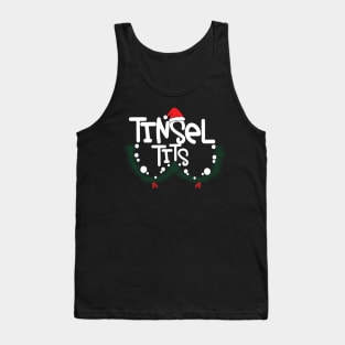 Tinsel Tits And Jingle Balls Funny Christmas Couple Matching Tank Top